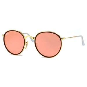 Ray Ban Round Metal Folding Sunglasses